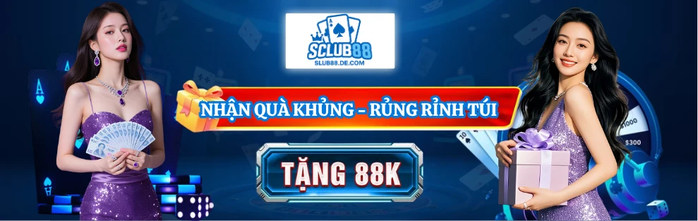 banner Sclub88 tặng 88k