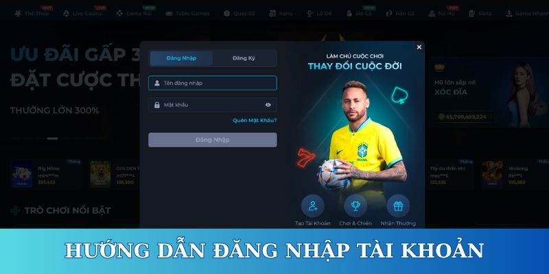 hướng dẫn đăng nhập tài khoản SCLUB88