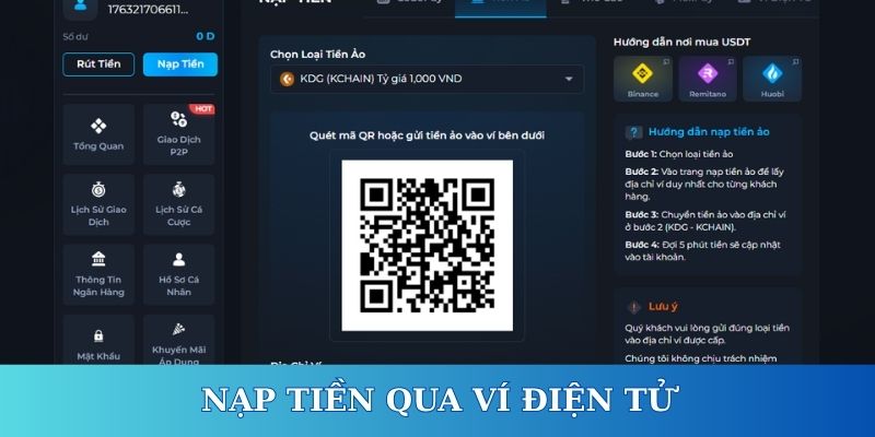 Giao diện xác nhận giao dịch nạp tiền SCLUB88 trên hệ thống.